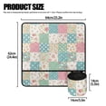 thumbnail image 5 of HELLHERO Floral Patchwork Design Sewing Machine Pad Organizer with Storage Cylinder Scratches Proof to Keep Sewing Accessories for Friend Family Gift Sewing Classes, 5 of 5