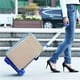 thumbnail image 2 of Foldable hand truck, collapsible, sturdy, with wheels, travel cart, shopping cart, hand wagon, foldable, Black 01, 2 of 5