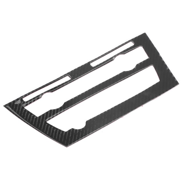 Decoración interior embellecedora de marco de panel de CD de fibra de carbono compatible con X5 X6 F15 F16 2014-2017 LHD RHD