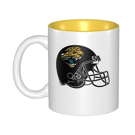 

Jacksonville_Jaguars 11 Oz Originality Coffee Mugs Large Water Mugs With Handle Porcelain Coffee Cup Thank You Gifts For Mom Dad And Friends Yellow