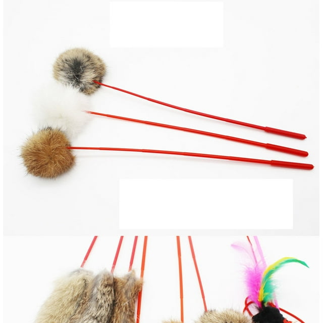 Heiheiup Rabbit Toys Fun Help Fun Jump Cat Cats Tease Pet Sticks Hair Pet Others