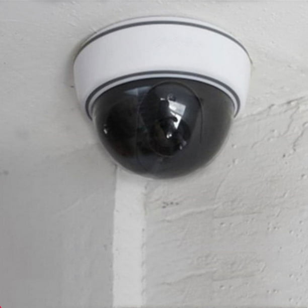 Paquete de 2 cámaras domo profesionales con flash simulado con lente y LED intermitente