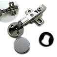 thumbnail image 3 of Dia 1 inch (26mm) Hole Euro Hydraulic Half Overlay Soft Close Hinge for Cabinet Glass Door, 3 of 3