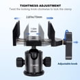 thumbnail image 7 of Aluminum Shooting Tripod - Rifle Rest with Saddle Clamp Head, 360 Rotate, 24"-65" Monopod Bipod Support, 7 of 7