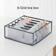thumbnail image 4 of Underwear Drawer Organizer, 3 Packs Foldable 6/7/11 Cell Foldable Closet Organizers Storage Boxes for Underwear/Socks/Bras/Ties Clothes Storage (Grey) (Grey), 4 of 4