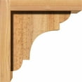 thumbnail image 3 of 6"W x 8"D x 8"H New Brighton Rough Sawn Corbel w/Backplate, Western Red Cedar, 3 of 9