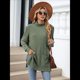 thumbnail image 4 of Camisas de Larga para Mujer, Blusas Túnica Casuales de Cuello Alto Verde XL, 4 of 10