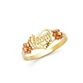 thumbnail image 1 of FB Jewels 14K White and Yellow Gold Two Tone Mothers Ring Size 9.5, 1 of 1