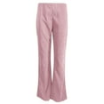 thumbnail image 5 of GJSYRH Women's Corduroy Flare Pants Elastic Waist Bell Bottom Trousers 2025 Fall Pants, 5 of 6