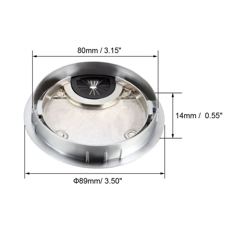 Uxcell Cable Hole Cover 1-3/8"(35mm) Zinc Alloy Desk Cable Wire Cord