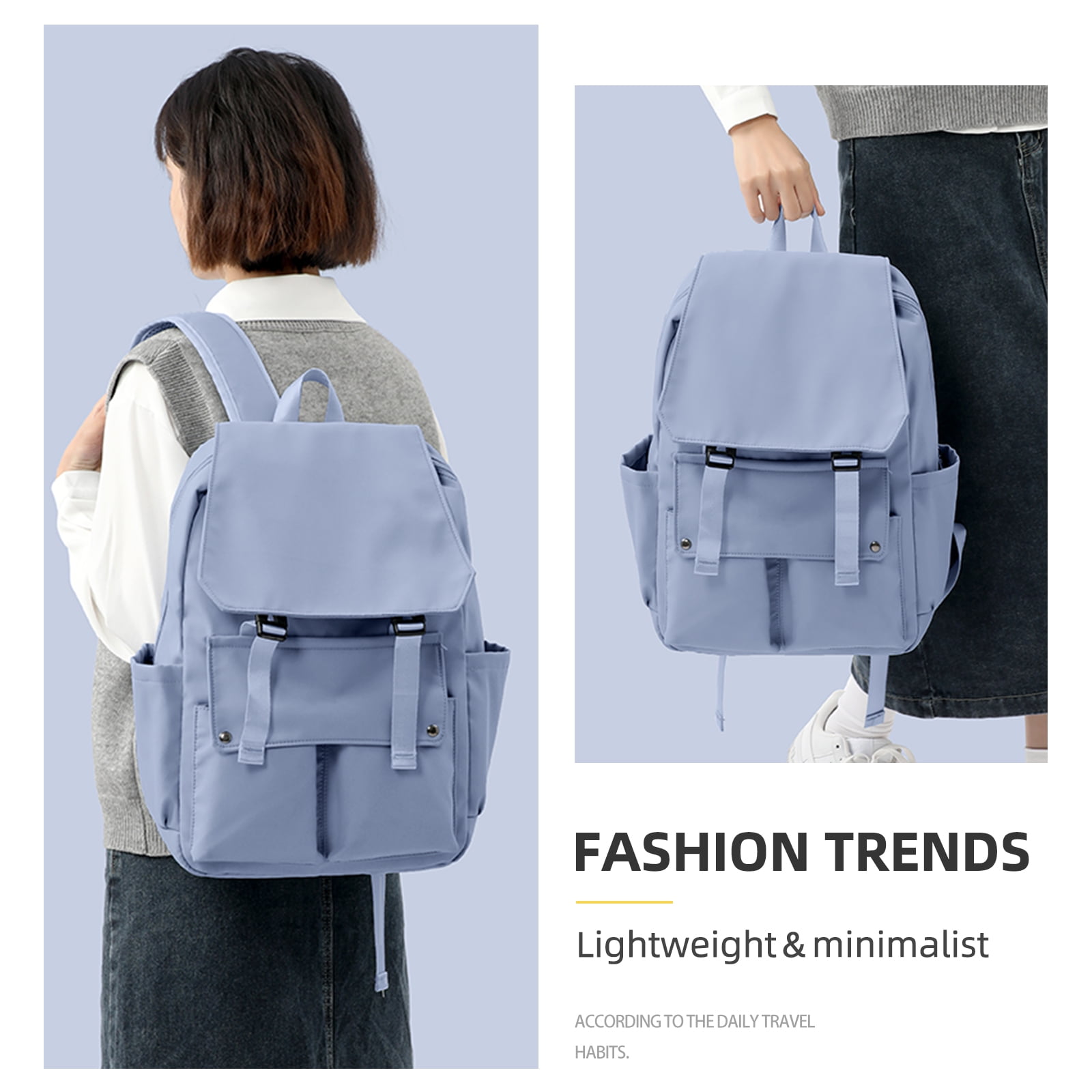Minimalist top school backpack