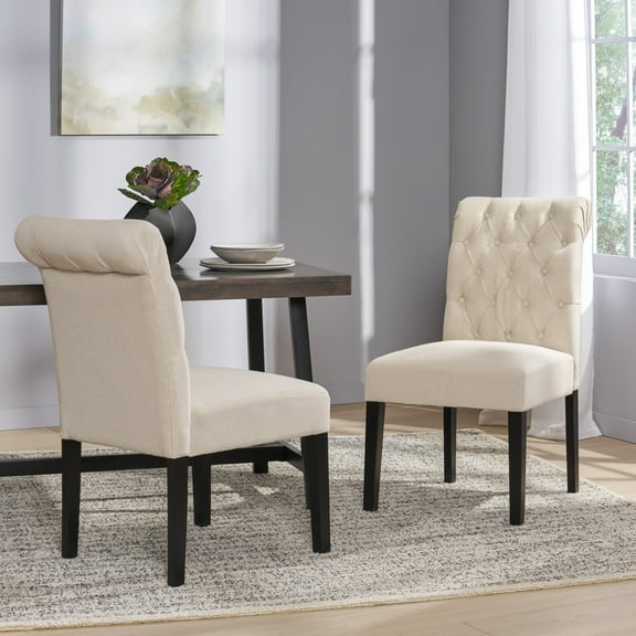 MAYEERTY KD TUFT Mid Century Modern Dining Chair( SET OF 2 ) for Vanity For Living Room