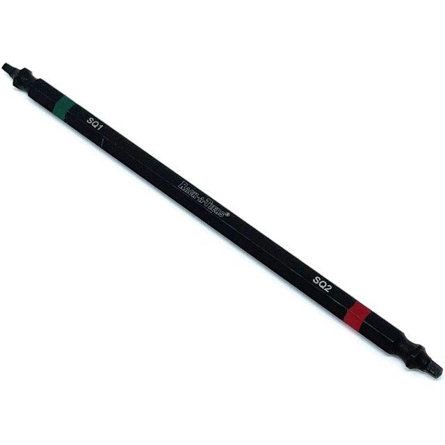 Shiyou-70 216RG, 1 Pack, Résistant aux Impacts 6 Po. Carré1 et Carré2, Bit Double Embout, Bits Raggy Codés par Couleur, Sélection de Bits Plus Rapide, Plus Facile et Plus Efficace.