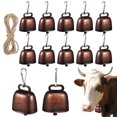 thumbnail image 1 of 12Pcs Cow Horse Sheep Grazing Bells Anti-lost Small Metal Cowbell Loud Bells for Farm Animal, 1 of 3