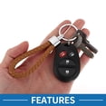 thumbnail image 4 of Llavero para Coche Único Bargains Llavero Universal con Anillo para Llaves de Fob para Casa Aleación de Zinc Tono Plateado Marrón 2 Pcs, 4 of 6