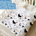 thumbnail image 5 of Chickens Rooster Baby Blanket Gifts Cozy Soft Swaddle Blanket Boys, Girls, Infant, Newborn Receiving Blankets Christmas Birthday Gifts 40"x30" (Toddler) for Pets, 5 of 6