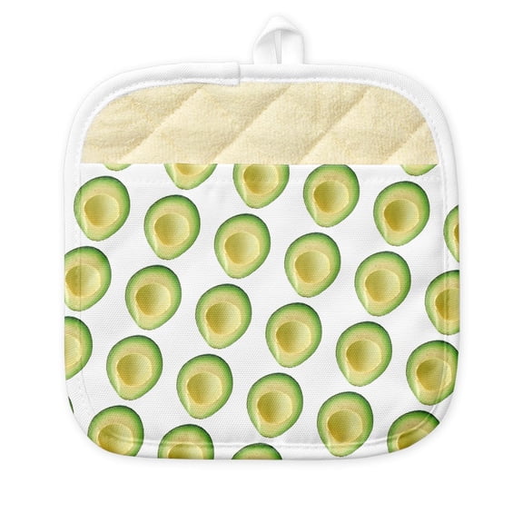 CafePress - Avocados Green 4George - Pot Holder with Printed Design, 9"x9"