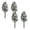 D 4Pack, variant on 4Pcs Artificial Cedar Topiary Trees with Ground Spike, 24 Inches Evergreen Tree for Porch, Christmas Outdoor for Room Garden Backyard Decor, Christmas Supplies Happy 2026!