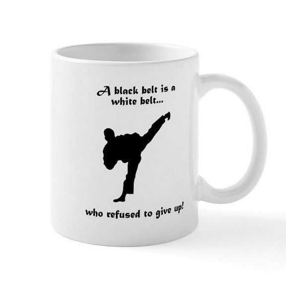 CafePress - Black Belt Refusal Mug - 11 oz Ceramic Mug - Novelty Coffee Tea Cup