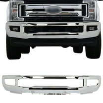 ECCPP Chrome Front Bumper Fits For 2017 2018 2019 for Ford F-250 Super Duty,2017 2018 2019 for Ford F-350 Super Duty