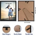 thumbnail image 2 of 18 Packs 8x10 Black Plastic Picture Frames with Cover, Lightweight Wall Hanging & Table Frames for Family Photos and Artwork, 2 of 5