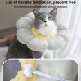 thumbnail image 3 of Grey Recovery Collar, Crystal Velvet Adjustable Elizabethan Collar for Anti-bite and Anti-lick Healing, Post-Surgery Protection (M), 3 of 5