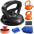 thumbnail image 1 of Tiantanghu Dent Puller,3 Pack Car Dent Puller Car Dent Removal Kit Suction Cup Dent Puller Dent Remover Tool and Dent Repair Kit Handle Lifter for Cars Body,Glass,Screen,Objects Moving (Black+Orange), 1 of 7