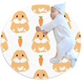 thumbnail image 1 of Lop Eared Rabbit Round Soft Area Rugs 2.6ft Anti-Slip Cute Circle Carpet for Teen Girls Room, Circular Rug for Nursery Room, Dorm, Cute Room Decor for Baby, 1 of 7