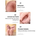 thumbnail image 5 of Fashion Plush Bowknot Warm Earmuffs Soft Outdoor Winter Ear Warmers Furry Ear Covers for Women (Dark Pink), 5 of 7