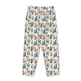 thumbnail image 5 of Goofa Winter Woodland Friends Printed Soft Pajama Pants for Women, Wide Leg Comfy Casual Lounge Yoga Pants-Large, 5 of 9