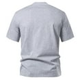 thumbnail image 5 of Bcfgryg Men's Short Sleeved T Shirt Double Layer Solona Half Neck Loose Short Sleeved T Shirt Bottom Shirt T-shirts for Men, 5 of 5