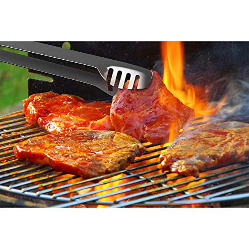 Skewers Spatula Home-Complete 16 Piece Stainless Steel Barbecue Grilling Accessories with Aluminum Case Update Version Tongs 