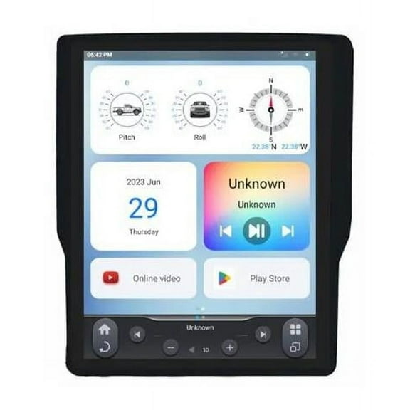 Linkswell TS-DGPU12-1RR-6H 12.1 in. Touchscreen Replacement with 5 & 8 in. Displays for 2019-2023 Ram 6th Gen