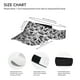 thumbnail image 3 of Fotbe Black White Halloween Visera Deportiva con Diseño, Gorra Abierta Ajustable de Algodón para Mujer y Hombre, 3 of 7