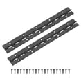 thumbnail image 1 of Uxcell 2-Pack Bisagras Continuas y de Piano Negras, 10x1.2x0.04" Acero Inoxidable 304 con Tornillos para Puertas de Armarios, 1 of 1