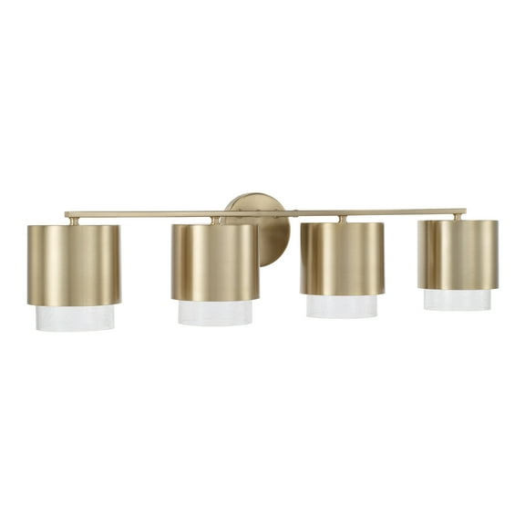 Capital Lighting 153041-549 Weller 4 Light 34" Wide Vanity Light - Brass