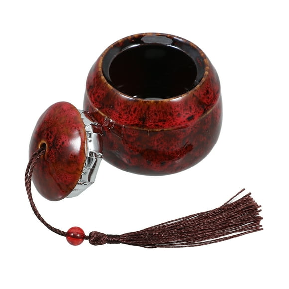 Miangastore Small Cremation Urn For Human Ashes Ceramic Decorative Urn Mini Pet Urn Keepsake Memorial Box Funeral Burial Urns For Dogs Cats Ashes Red