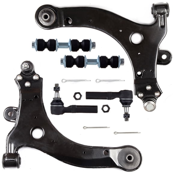 ECCPP 6PCS Front Suspension Kit for 2000-2013 for Chevy Impala 2005-2009 for Buick LaCrosse Lower Control Arm and Ball Joint Assembly Sway Bar End Link Outer Tie Rod End