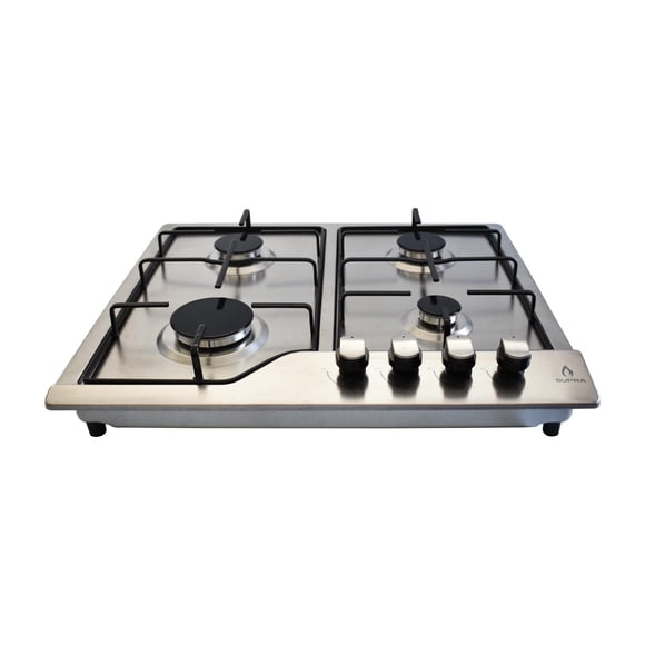 Parrilla de Cocina empotrar 4 Quemadores de Acero 60 cm SUPRA Parrilla NOVA STEEL 60