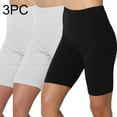 thumbnail image 2 of Diufon Legging Shorts for Women Plus Size High Waist Shorts 3 Pack Solid Color Yoga Shorts, 2 of 7
