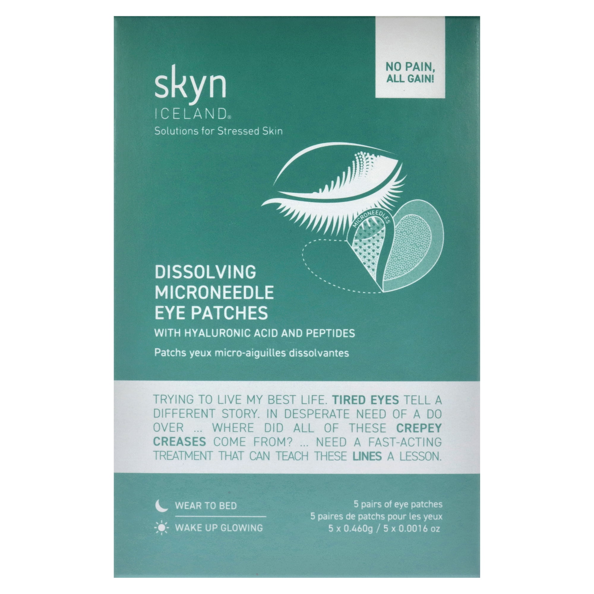 Skyn Iceland Dissolving Microneedle Eye Patches , 5 x 0.0016 oz Patches