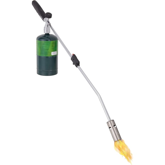 Quemador de malas hierbas Ivation Mini con antorcha de propano de alta resistencia, 50 000 BTU