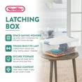 thumbnail image 3 of Sterilite Plastic 15 Qt Storage Box Container with Latching Lid, (12 Pack), 3 of 12