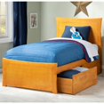 thumbnail image 2 of Atlantic Furniture Lit de Panneau de Rangement Simple Metro en Latte au Caramel, 2 of 10