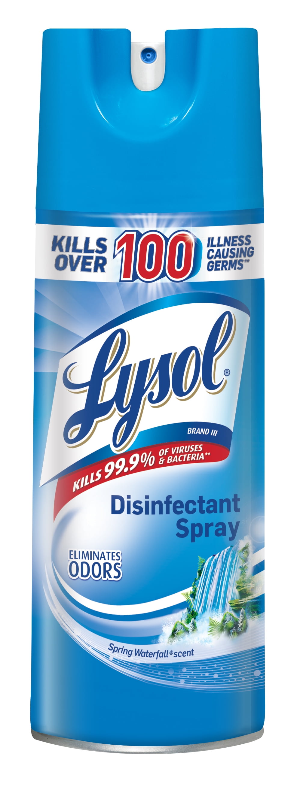 Lysol Disinfectant Spray, Spring Waterfall, 12.5oz, Tested and Proven
