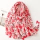 thumbnail image 2 of Bufanda bohemia para mujer, ligera, con estampado floral, chal con flecos, moda otoño-invierno, 2 of 7