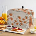 thumbnail image 2 of Toaster Cover 4 Slice, Orange Spring Floral Dustproof Bakeware Oven Protector with Top Hook, Summer Botanical Rustic Daisy Waterproof Small Kitchen Appliance Toasters Dust Cover, 12"x11"x8", 2 of 9