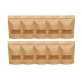 thumbnail image 3 of IFANLANDOR Self Seal Food Bags 50Pack Chocolate Color Kraft Paper Packaging for Short-term Storage General Consumers, 3 of 7