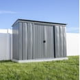 thumbnail image 1 of Arrow Classic Steel Storage Shed, 10x4, Charcoal, 1 of 9