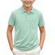 thumbnail image 1 of Odeerbi Camisas de Golf de Niños Botón de Solapa de Color Sólido Camisas de Tenis de Manga Corta Uniforme Escolar Con Bolsillo, 1 of 8